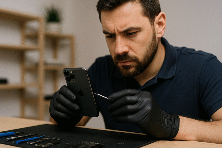Examining Brand new iphone 11 pro back glass