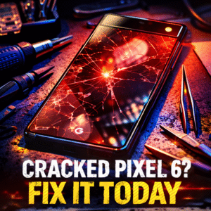Cracked Pixel 6 repair tools